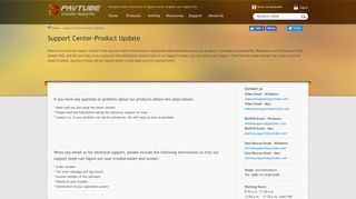 
                            5. Support Center-Product Update - Pavtube