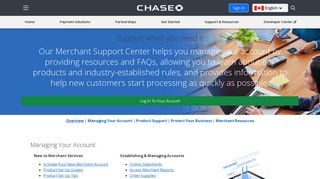 
                            3. Support - Chase Merchant Services Canada