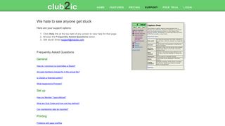 
                            7. Support | Club2ic club membership software
