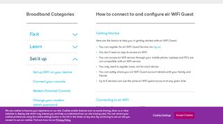 
                            2. Support | Connect to eir WiFi as a Guest | eir.ie