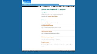 
                            2. support - Connected Online Backup