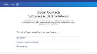 
                            4. Support: Contact Support | Pitney Bowes Software Support