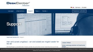 
                            2. Support - DeskCenter Solutions AG