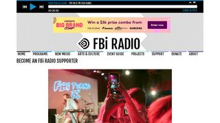 
                            10. Support FBi Radio | Become a supporter