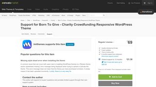 
                            3. Support for Born To Give - Charity Crowdfunding Responsive ...