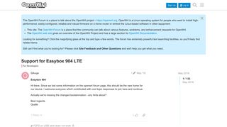 
                            6. Support for Easybox 904 LTE - For Developers - OpenWrt Forum