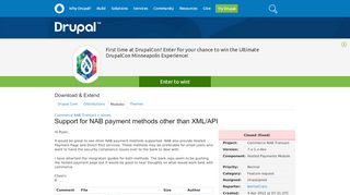 
                            13. Support for NAB payment methods other than XML/API [#1514434 ...