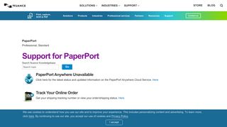 
                            10. Support for PaperPort | Nuance Australia