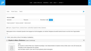 
                            4. Support Forum: [SOLVED] 2 Spalte im Menu /Submenu (1/1 ...