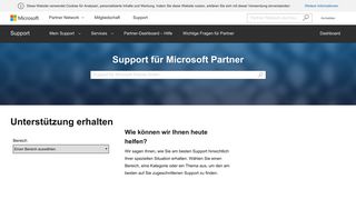 
                            3. Support für Microsoft Partner - Microsoft Partner Network
