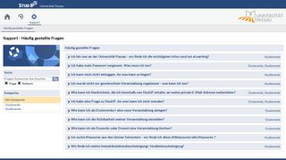 
                            11. Support - Häufig gestellte Fragen - Universität Passau - Stud.IP