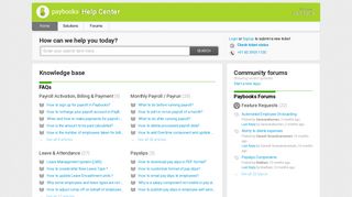 
                            3. Support : Help Center - Paybooks