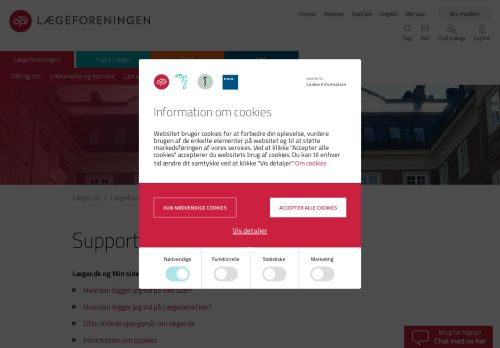 
                            4. Support | læger.dk