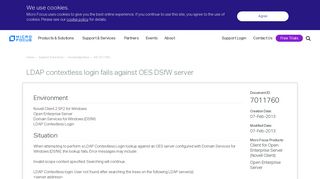 
                            7. Support | LDAP contextless login fails against OES DSfW server - NetIQ