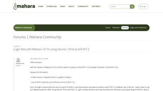 
                            1. Support - Login fails with Mahara 18.10 using Ubuntu 18.04 and ...
