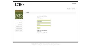 
                            5. Support Login - hello LCBO