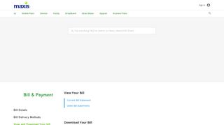 
                            2. Support - MYACCOUNT Portal - Manage Bills | Maxis