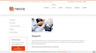 
                            5. Support - necta Group