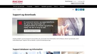 
                            1. Support og downloads | Ricoh Danmark