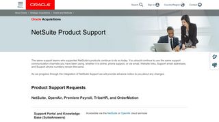 
                            6. Support | Oracle and NetSuite