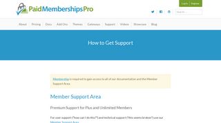 
                            12. Support - Paid Memberships Pro