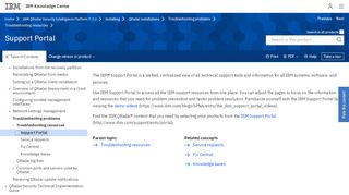 
                            5. Support Portal - IBM