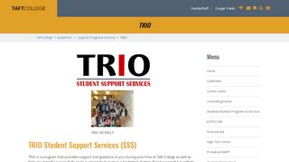 
                            13. Support Programs Services | TRIO - Taft College