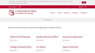 
                            8. Support Services - Ġ.F. Abela Junior College - Junior College ...