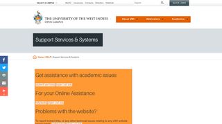 
                            10. Support Services & Systems | www.open.uwi.edu - UWI Open Campus