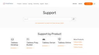 
                            6. Support & Services | Tableau Software