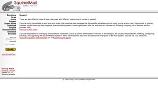 
                            3. Support - SquirrelMail - Webmail for Nuts!