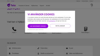 
                            7. Support - Telia.se Företag