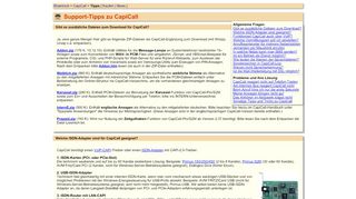 
                            13. Support-Tipps zu CapiCall - Shamrock Software