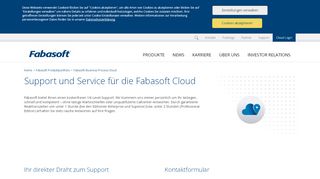 
                            8. Support und Service für die Fabasoft Cloud | Fabasoft