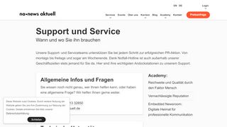 
                            4. Support und Service - news aktuell - news aktuell GmbH