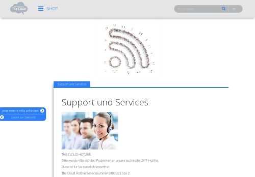 
                            6. Support und Services - The Cloud
