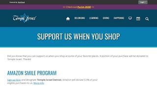 
                            13. Support Us When You Shop - Temple Israel