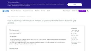 
                            5. Support | Use eDirectory Authentication instead of password client ...