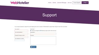 
                            6. Support - WebHotelier