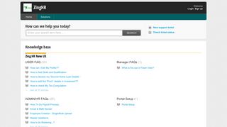 
                            3. Support : ZingHR