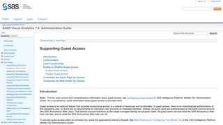 
                            9. Supporting Guest Access :: SAS® Visual Analytics 7.4: Administration ...