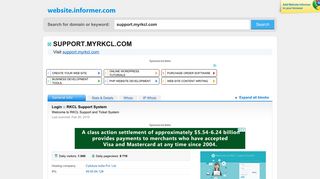 
                            12. support.myrkcl.com at WI. Login :: RKCL Support System