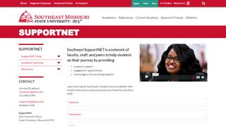 
                            11. SupportNet - Southeast Missouri State University