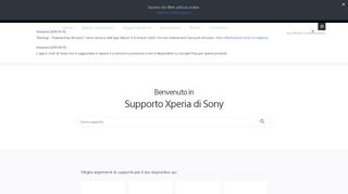 
                            1. Supporto Sony Xperia™