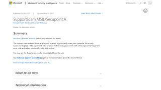 
                            13. SupportScam:MSIL/Secupoint.A threat description -Windows ...