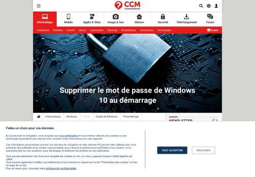 
                            2. Supprimer le mot de passe Windows 10 / 8 au démarrage