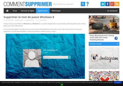 
                            12. Supprimer le mot de passe Windows 8 - Comment Supprimer ?