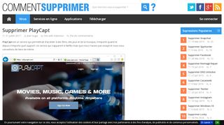 
                            8. Supprimer PlayCapt - Comment Supprimer ?