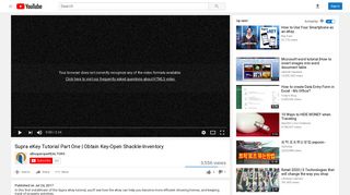 
                            9. Supra eKey Tutorial Part One | Obtain Key-Open Shackle-Inventory ...