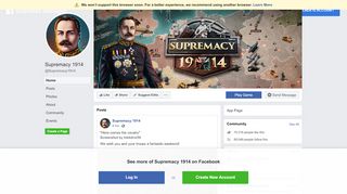 
                            12. Supremacy 1914 - Home | Facebook